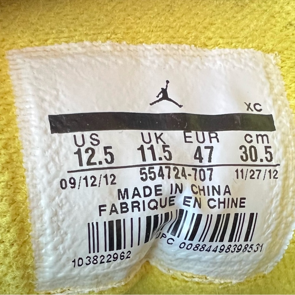 2012 AirJordan 1 Mid Michigan sneakers 554724-707 - Picture 11 of 13